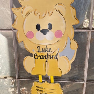 Custom Nursery Door Hanger Baby Shower Gift Baby Hospital Etsy