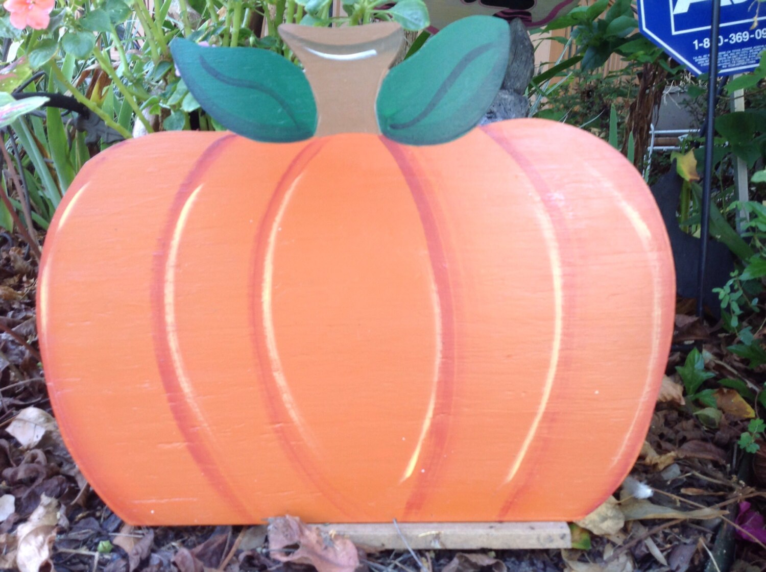 Pumpkin yard art fall yard art wood yard art pumpkins Etsy