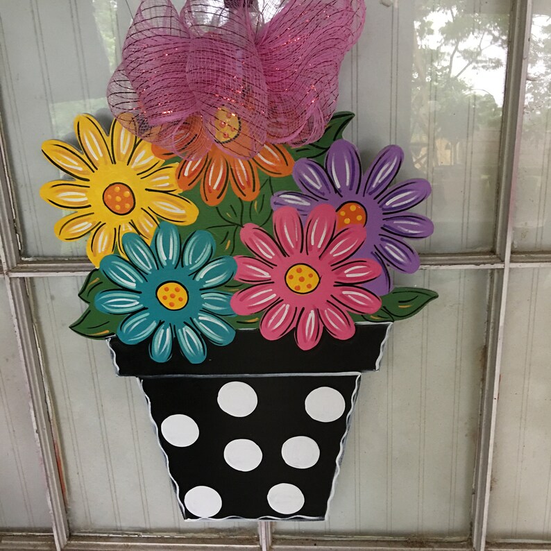 Front door decor Spring mothers day door hanger flower Etsy
