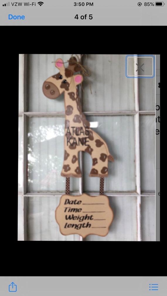 Custom Nursery Door Hanger Baby Shower Gift Baby Hospital Etsy
