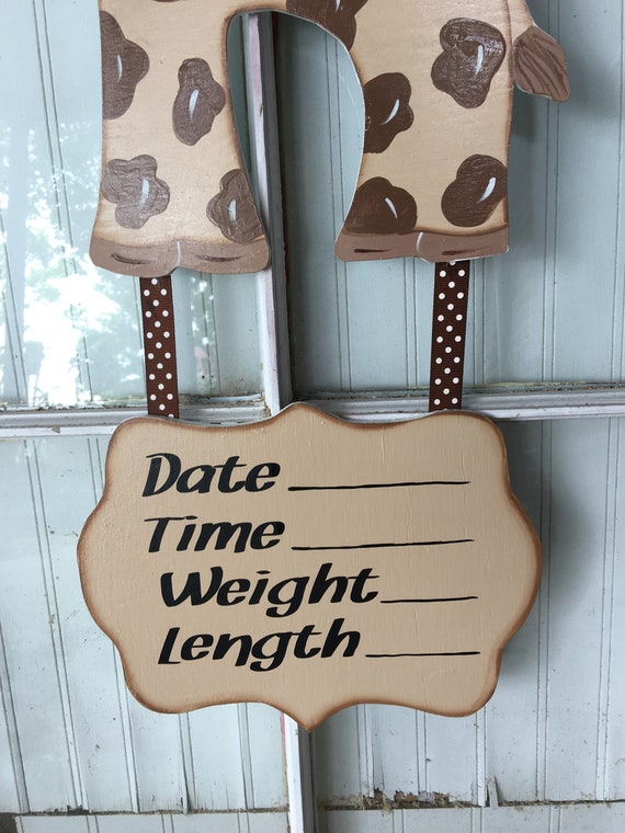Custom Nursery Door Hanger Baby Shower Gift Baby Hospital Etsy