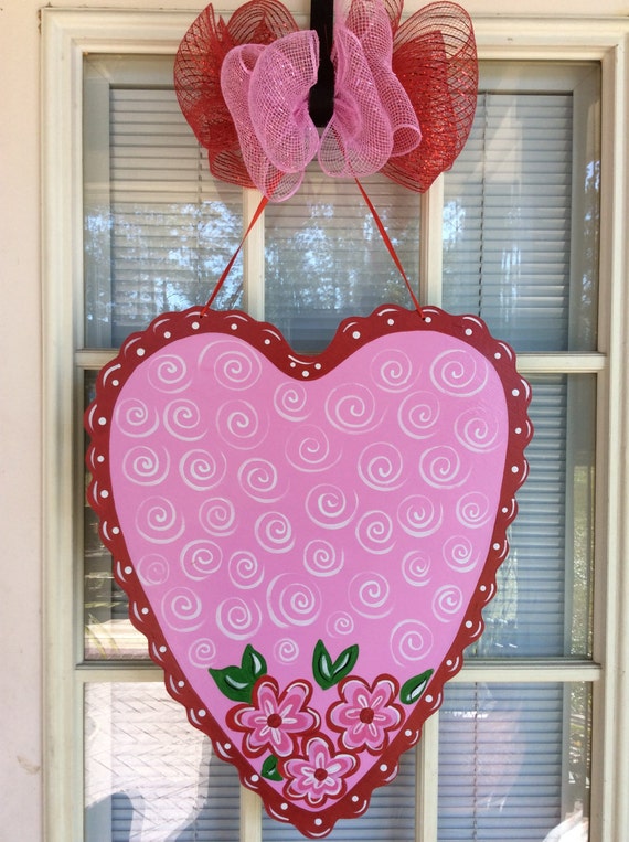Front Door Decor Valentines Door Decorations Valentine Decoration Valentine Door Hanger Personalized