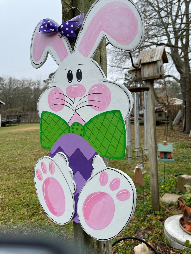 Front Door Decor Easter Door Decorations Easter Wreath Etsy