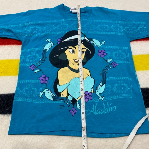Sz L Youth 90s Vintage Disney Alladin Jasmine All Over Print