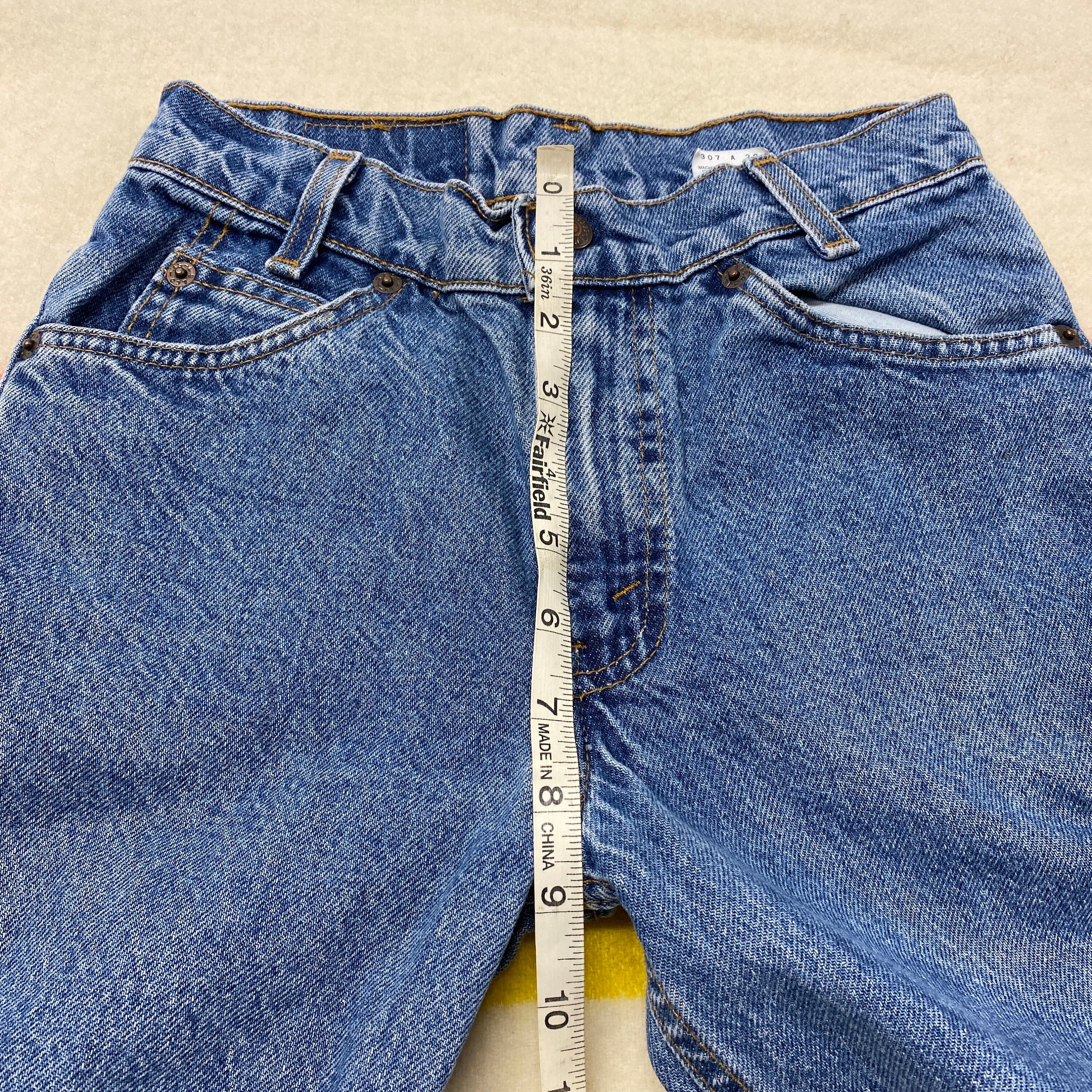 Sz 11 Vintage 90s Levi's 550 Relaxed Fit Kids Denim Jeans Made in