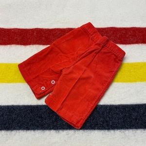 Sz 0-3Months 70s Red Corduroy Baby Pants