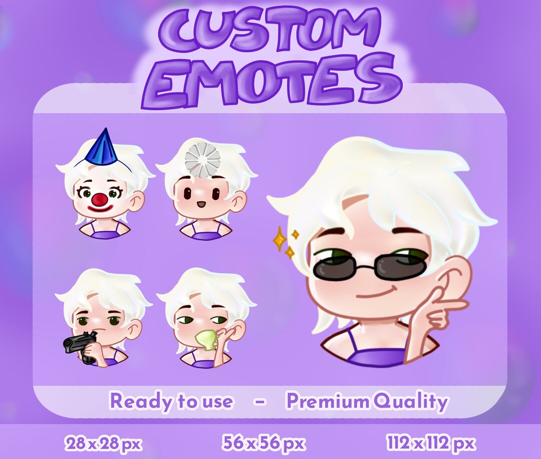 Custom High Quality Emotes Twitch Youtube Discord Twitch Emoji for ...
