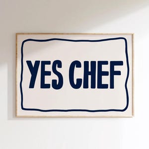 Trendy retro ja chef-kok muur kunst print citaat print minimalistische esthetische keuken kamer kunst eetkamer muur decor bar kar muur kunst afdrukbare digitale