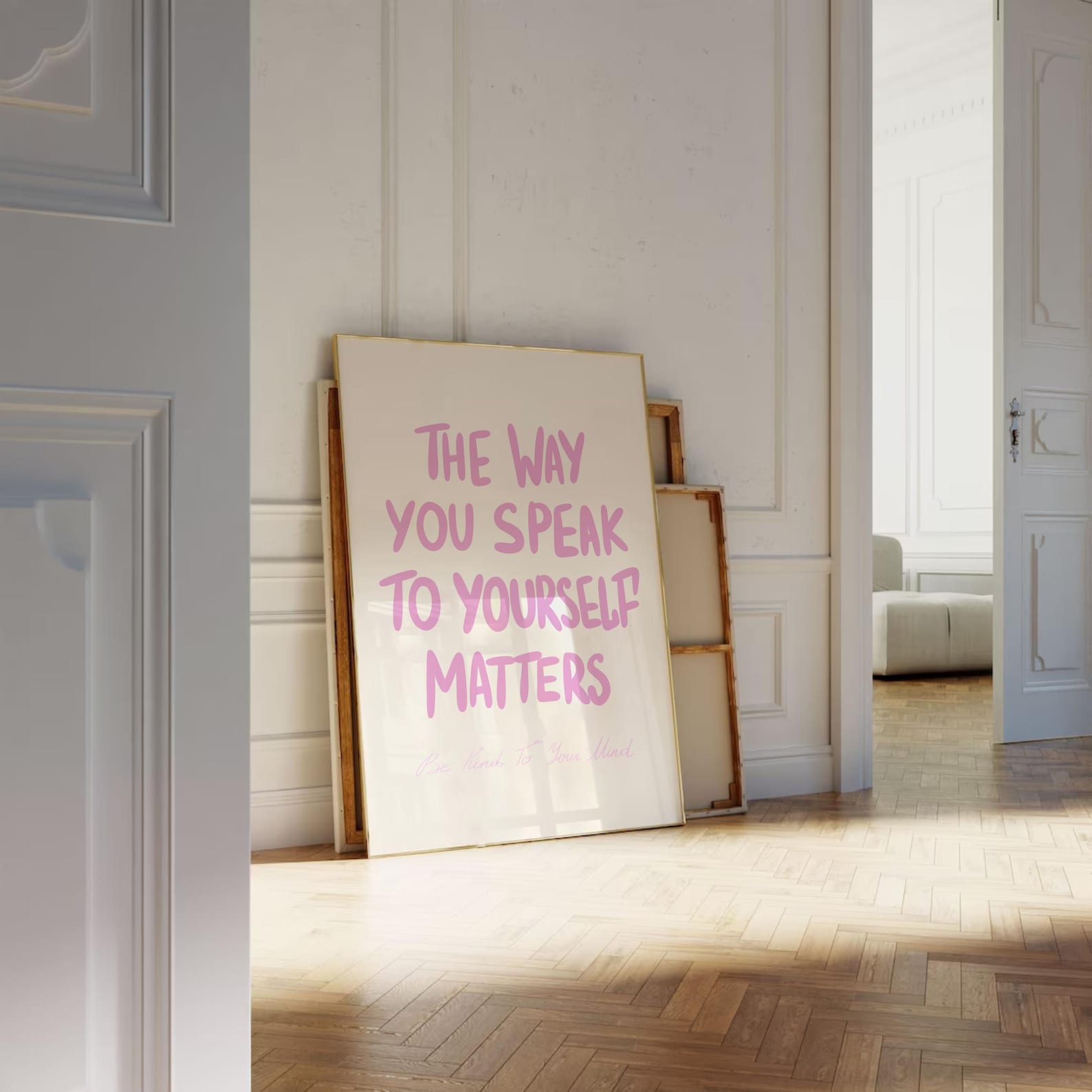 The Way You Speak to Yourself Matters Positive Mindfulness Wall Art ...