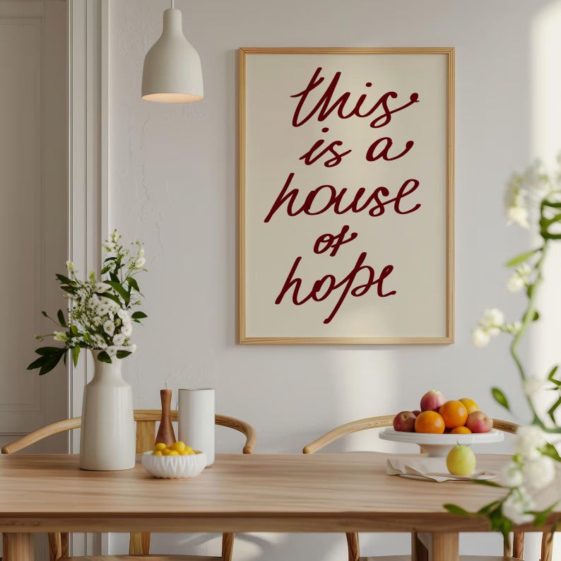 Minimalist Christian Quote Wall Art Christian Living Room Sign Poster Trendy Bible Art Hand Drawn Wall Art Aesthetic Digital Download image 2