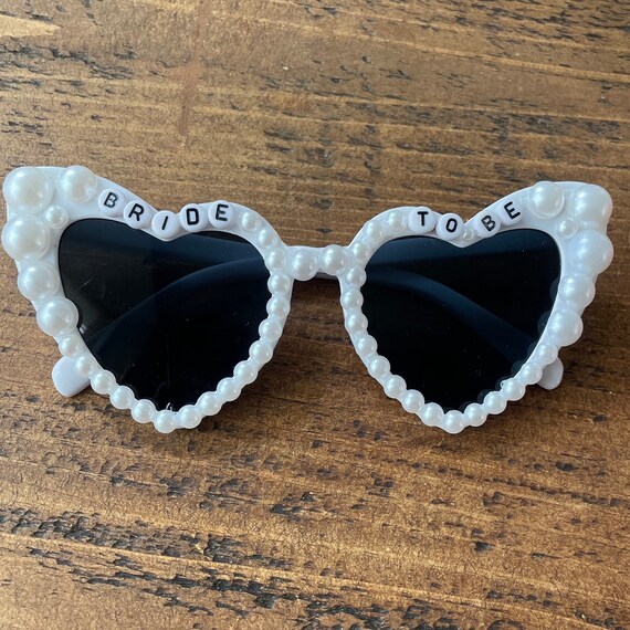 Occhiali A Forma Di Cuore Con Perle | Accessorio Matrimonio E Addio Al Nubilato | Decorazione Festa Donna - Foto 7