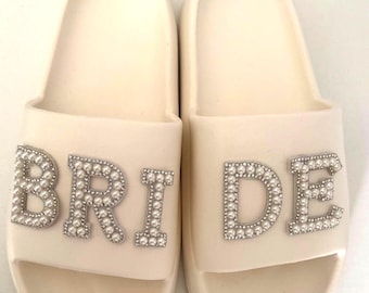 BRIDE summer sliders | hen party | hen do | abroad wedding | bride to be | flip flops | sandals