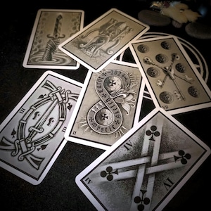 Mystic Sketch Tarot, (Tarot de Marseille) par James Bradshaw