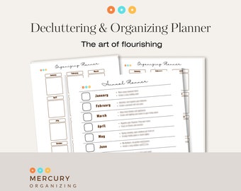 Annual Declutter and Organizing Planner Printable Download PDF Home A Hygge Cleaning Checklist
