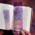 Dragons Stained Glass Bookmarks (Fourth Wing Transparent Bookmark, Stained Glass Art, Book Lover, Fantasy Book Reader Gift)