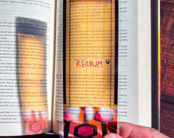 The Shining Horror Bookmark, Halloween Bookmark (Transparent Bookmark, Book Reader Gift)