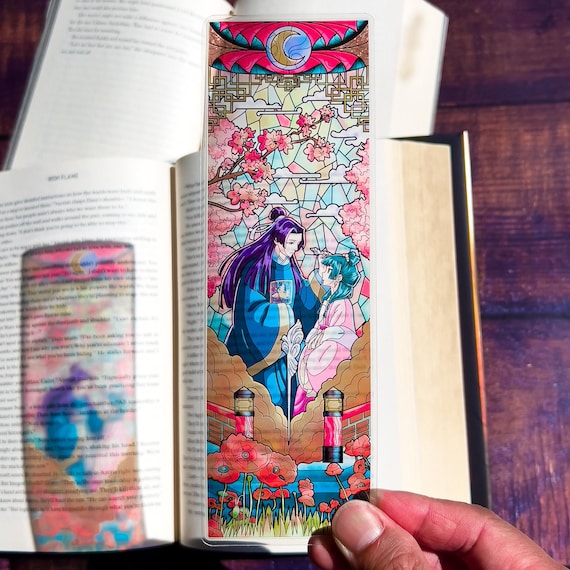 Apothecary Diaries Stained Glass Bookmarks (Transparent Bookmark, Stained Glass Art, Book Lover, Fantasy Book Reader Gift)