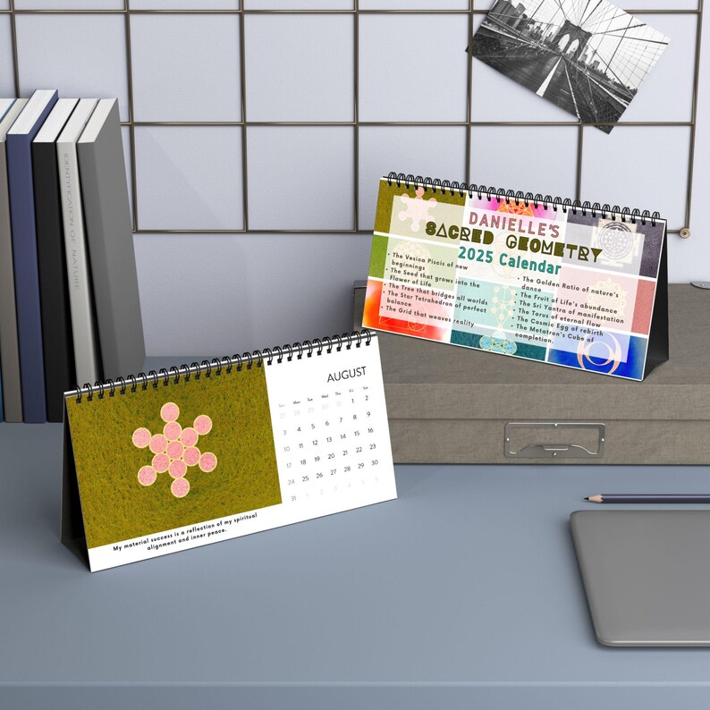 Calendars With Geometry Personalized Sacred Geometry 2025 Calendar, Spiritual Witchy Esoteric ...