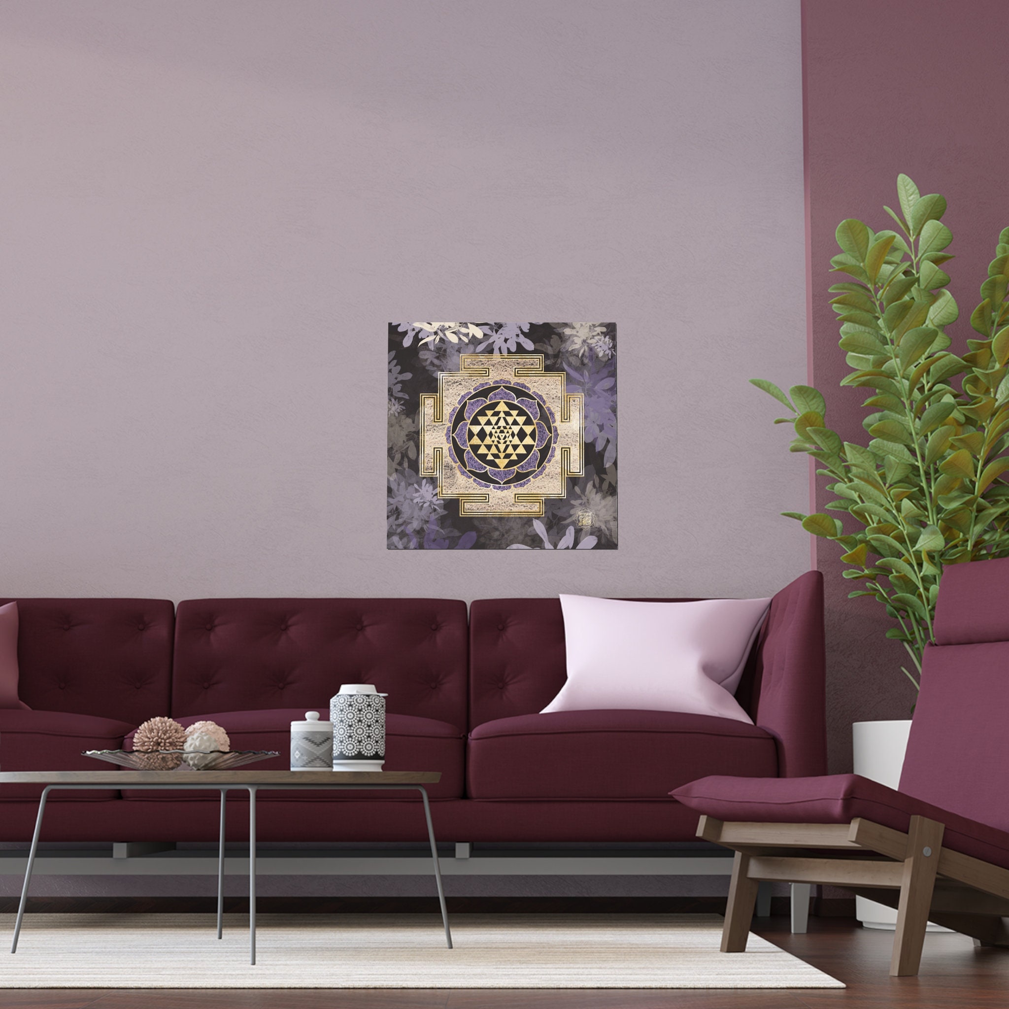 Sri Yantra Silk Poster - Etsy