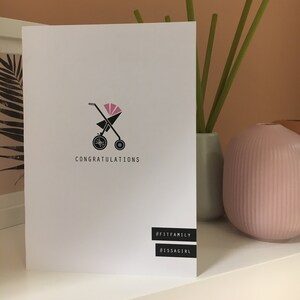 Nieuwe baby Gefeliciteerd-kaart, sportschoolkaart, sportschoolkaart, fitnesskaart, nieuwe babywenskaart