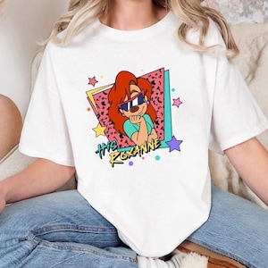 His Roxanne Shirt, Cute Couple Cartoon Tee, Goofy Movie Inspired T-Shirt for Her, Colorful Fun Graphic Gift, Matching Couple Outfit