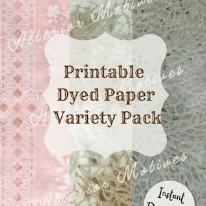 Printable Dyed Paper Variety Pack