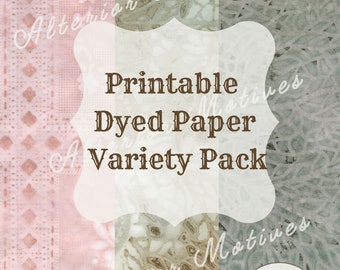 Printable Dyed Paper Variety Pack