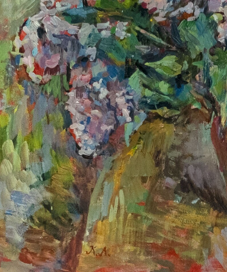 Original Oil Painting lilac Etsy