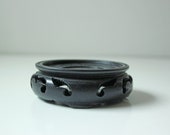 Med - Vintage Chinese carved rosewood hardwood stand ornated carving - 2 6 8 quot inside Diameter - No.5 B3
