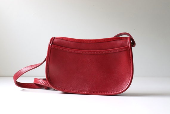 Mini Red Coach bag | Bags, Black leather coach purse, Y2k bag