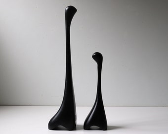 Midcentury Modern Louise Hederstrom Abstract Giraffe Wood Sculpture -[GB-7]