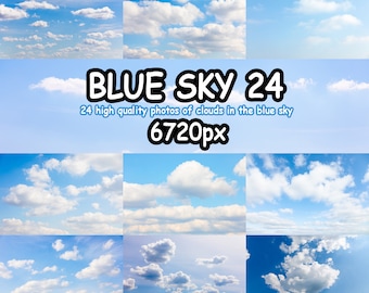 24 high quality photos of clouds in a blue sky on a sunny day. Overlays, background, skies, overlay, cloud, photo