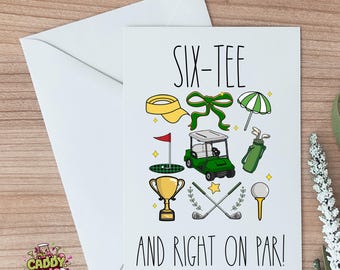 60th Birthday Golf Card For Golfer Friend