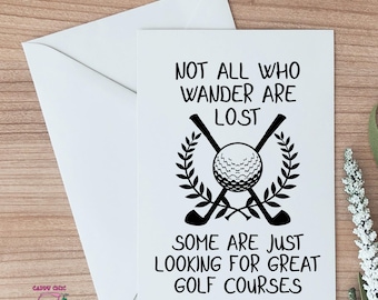 Funny Golf Card, Gift for Golfer, Father's Day Card
