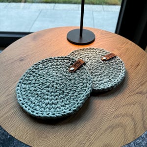 gehäkelte Untersetzer rund / Glasuntersezter / Topfuntersetzer / Dekountersetzer