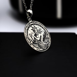 Sterling Silber Pan Halskette: Anhänger der griechischen Mythologie