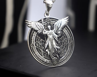 Sacred Geometry Necklace, Archangel Metatron (925 Sterling Silver)