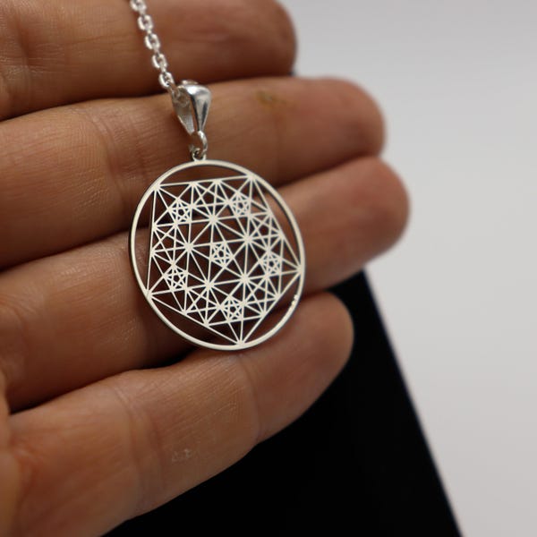 Sechs Pentagramme Anhänger: Spirituelle Talisman-Halskette (Sterlingsilber)