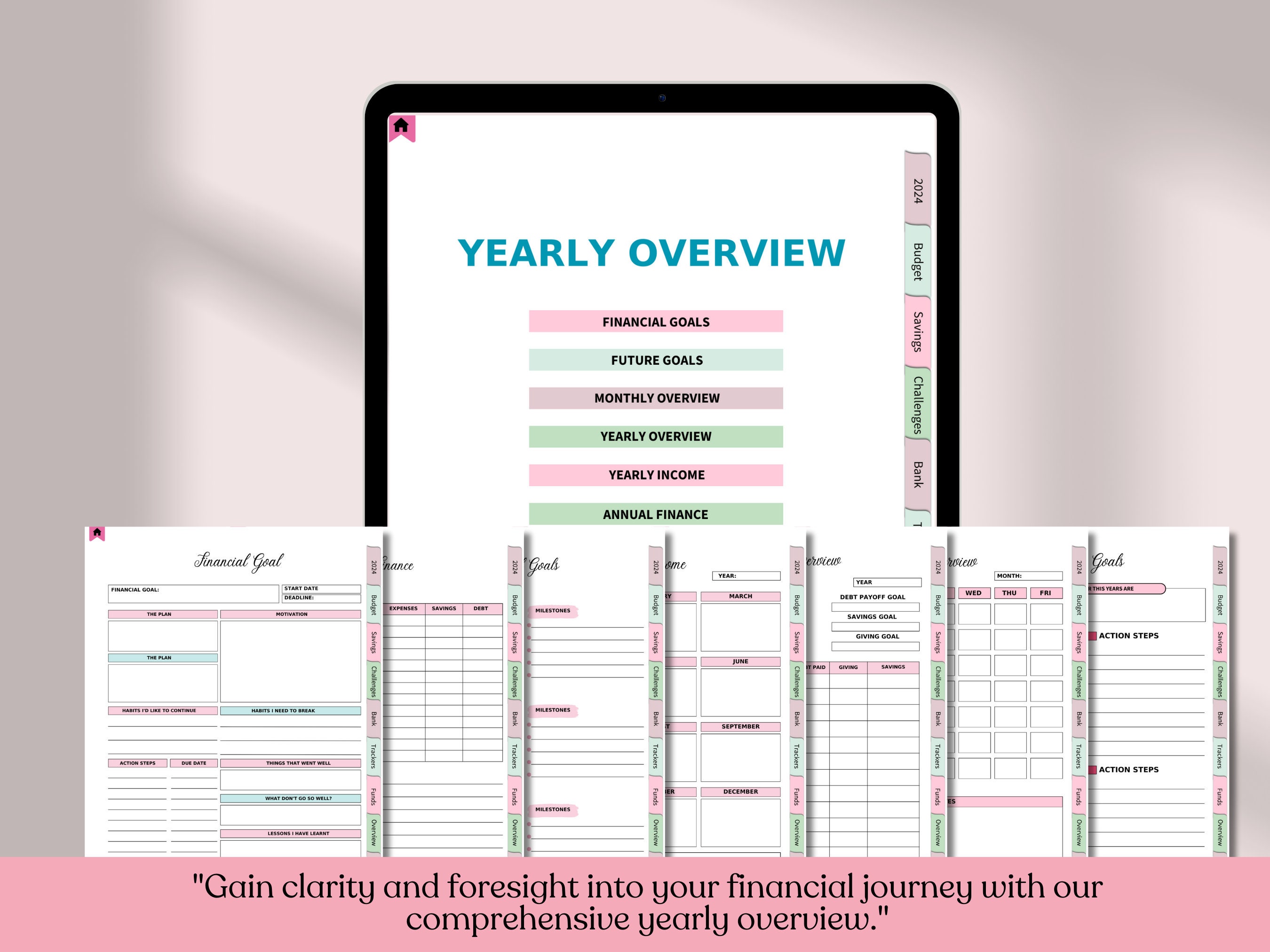 Digital,2024 Budget Planner,monthly Expenses,planner Bundle Pdf