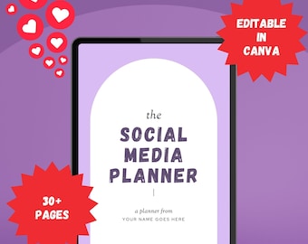 Social Media Planner | Monthly Posts, Audits & Stats (Digital Download)