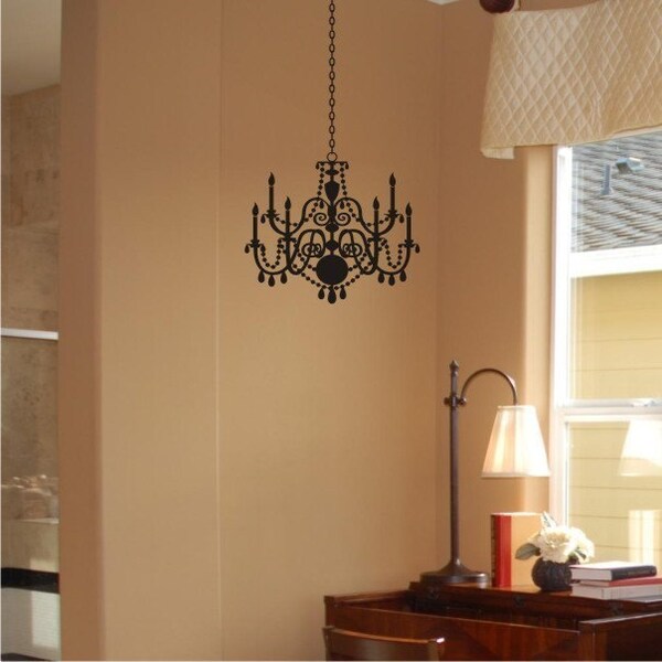 Chandelier vinyl wall art decal