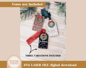 First Christmas in our New Home Ornament SVG | Christmas Digital File | Christmas Laser Cut files | Ornament Digital Files | New Home 2024