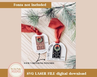 First Christmas in our New Home Ornament SVG | Christmas Digital File | Christmas Laser Cut files | Ornament Digital Files | New Home 2024
