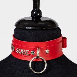 Gothic Fashion Submissive Collar, Kink Collar for Pet Play, Fetish Wear Kinky Leather Collar, Leather Collar for Submissive Men