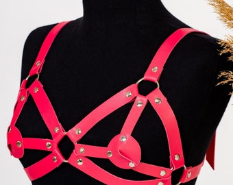 Handmade Underwear Harness Bra, Sexy Lingerie for Her, Lingerie Harness Bra Top, Chest Harness for Festival Fashion, Sexy Festival Outfit