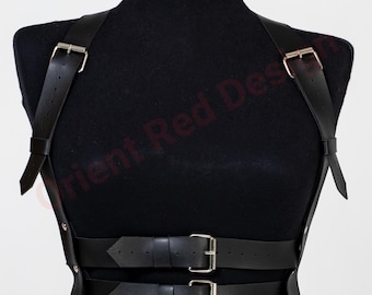 Vegan Leather Body Harness: Festival Waist Cage, Bold Fashion
