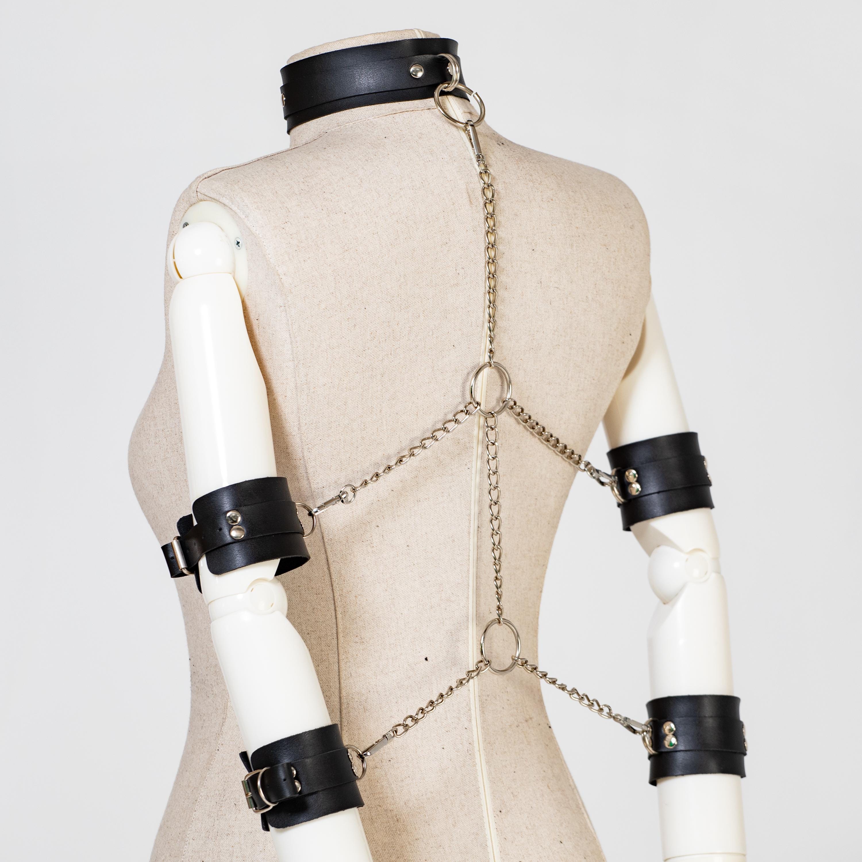 Leather Armbinder Dress - Etsy