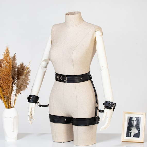 Porte-jarretelle,Porte-jarretelle en cuir PU pour hommes,porte
