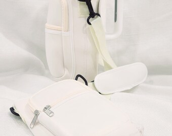 Cream 40oz bottle Koozie with Carry Strap Cup Not Included
