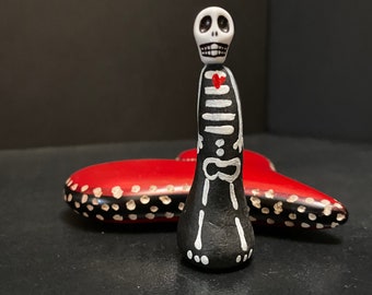 Day of the Dead* Dia de los Muertos* Miniature Skeleton Doll Figurine